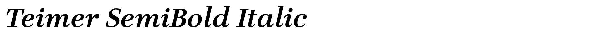 Teimer SemiBold Italic image